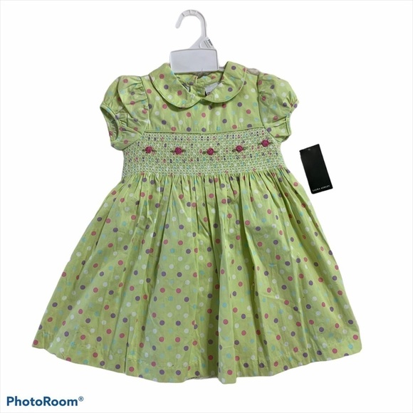 Laura Ashley NWT Toddler Polka Dot Dress 18 Months